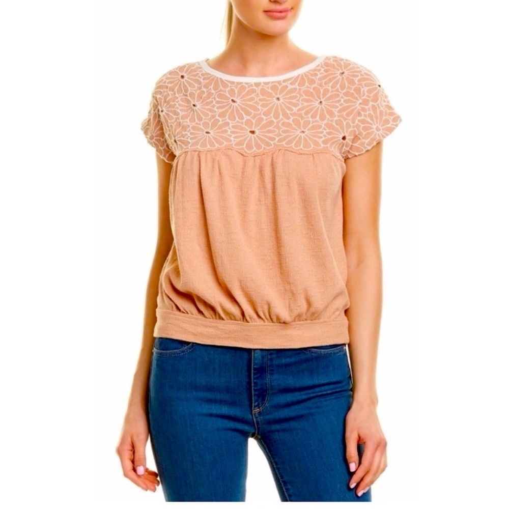 Free People Georgia Top in Desert Sand Sz:XS